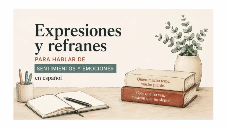 Expresiones de sentimientos y emociones en español